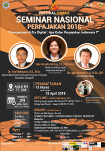 Seminar Nasional Festival Pajak 2018