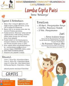 Lomba Menulis Puisi Memo Semarang Community
