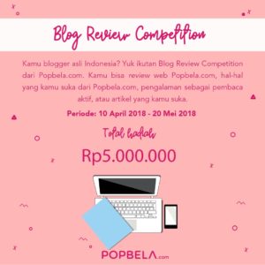 Popbela.com Blog Review Competition
