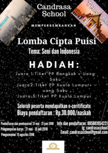 Lomba Menulis Puisi Candrasa School